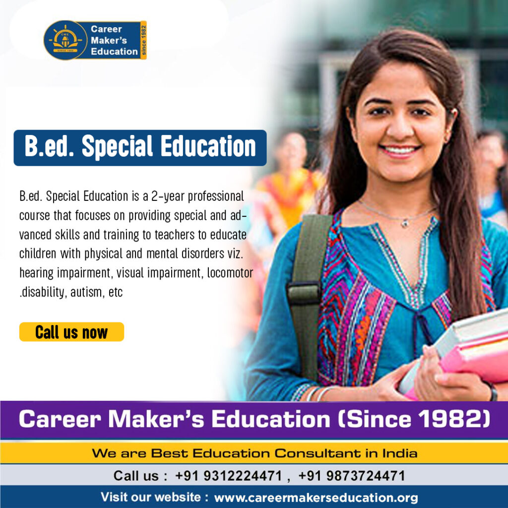 B ED SPECIAL EDUCATION COURSES IN INDIA visual data 4